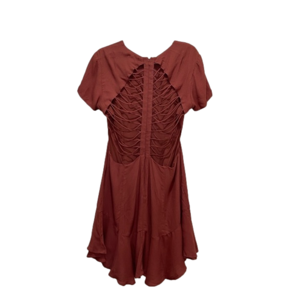 Afrm Rustic Red Flowy Dress XL
